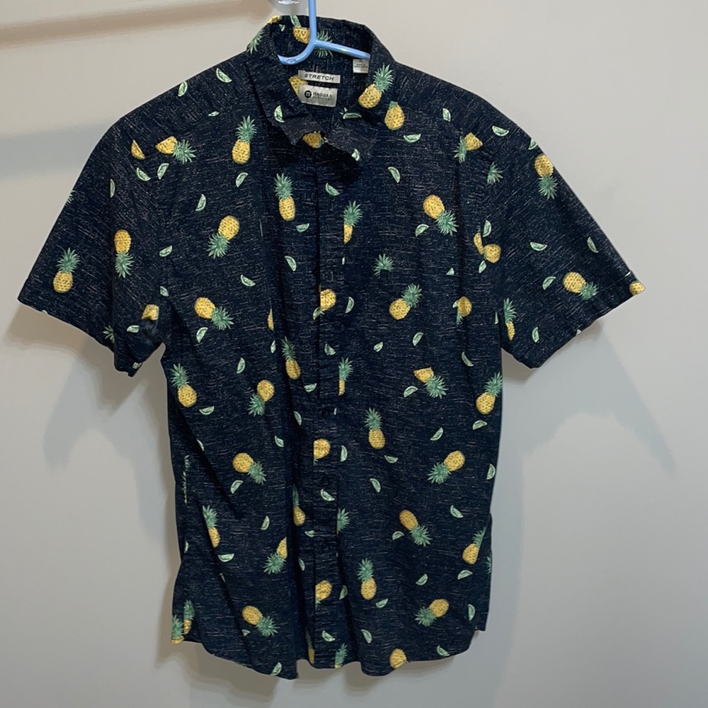 Haggar stretch short sleeve button up shirt